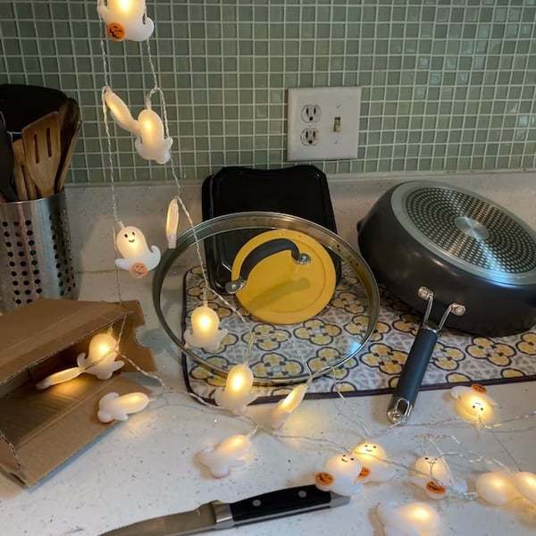 👻Ghost Pumpkin String Lights | Lovely Halloween party